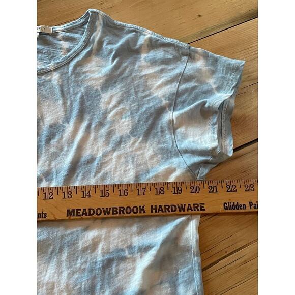 Z Supply Women's Tie Dye Blue/white T-shirt Dress. Size XS - Picture 4 of 6